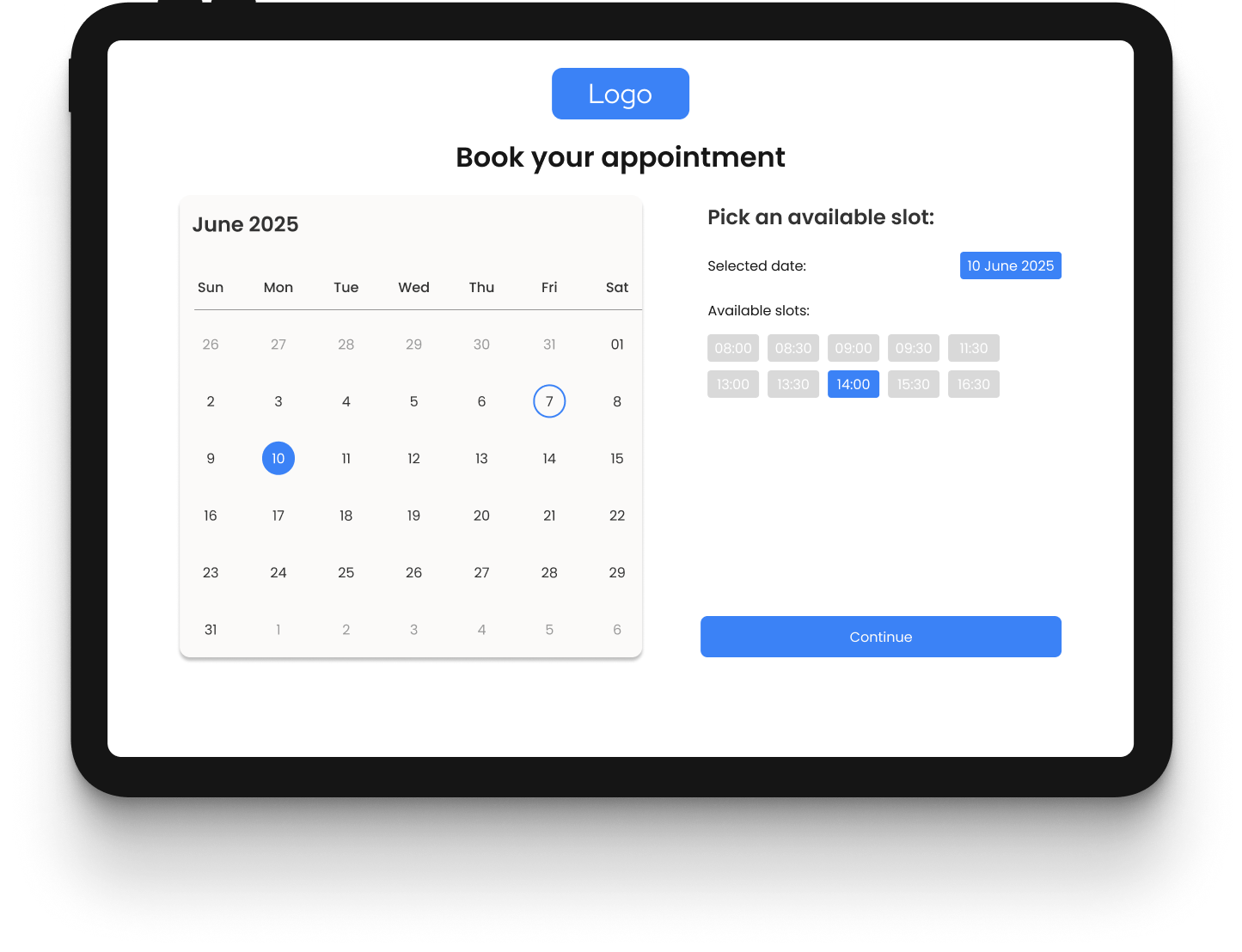 Choose a Date & Time