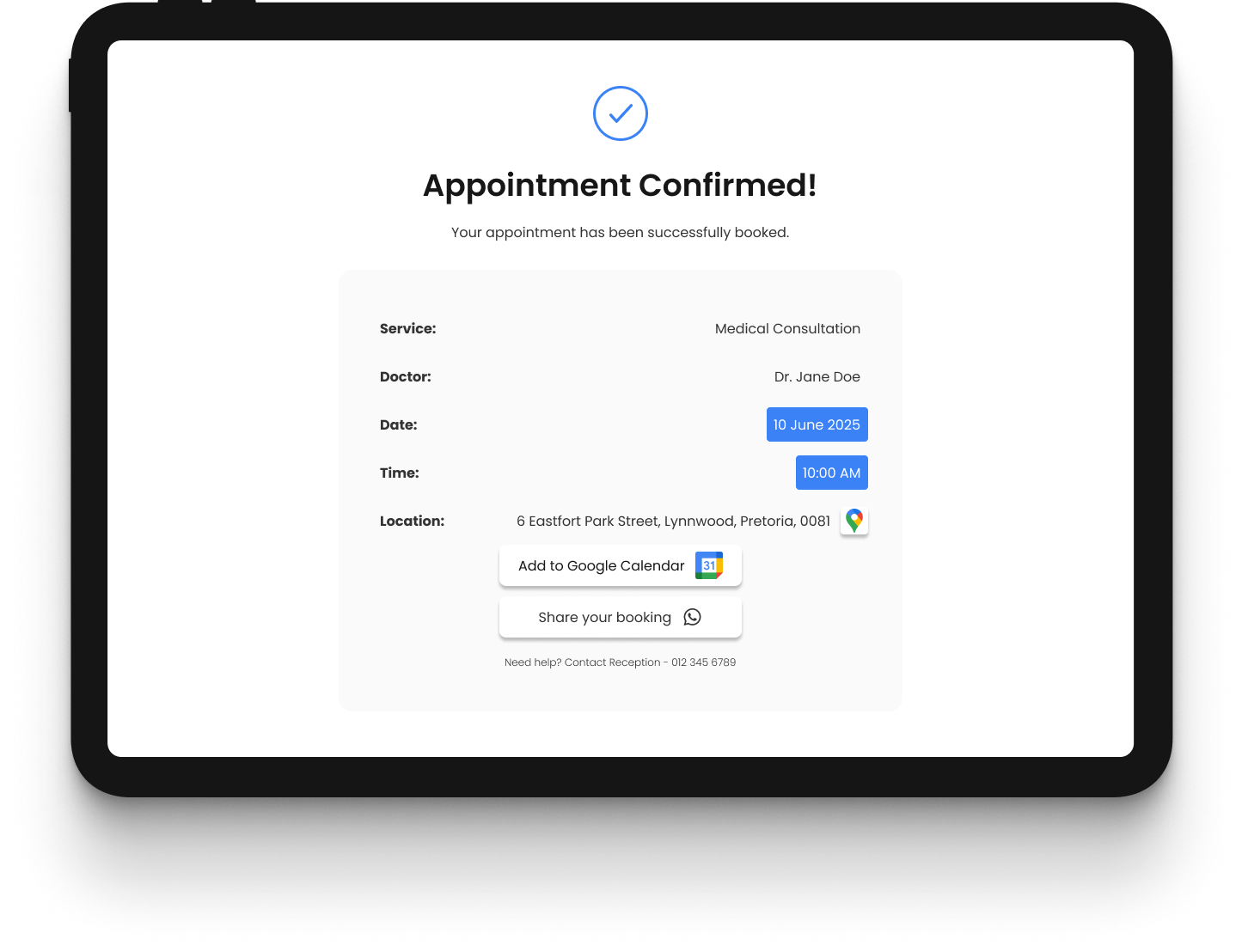 See Your Confirmation
